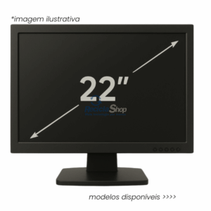Monitor 22" Polegadas Wide Base Fixa Usado - Conexão VGA